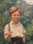 Heinrich Pforr, Garden Portrait, Oil Painting on Canvas For Sale - Image 10 of 13