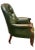 Brown Victorian Chesterfield Chair in Green Leather For Sale - Image 8 of 9