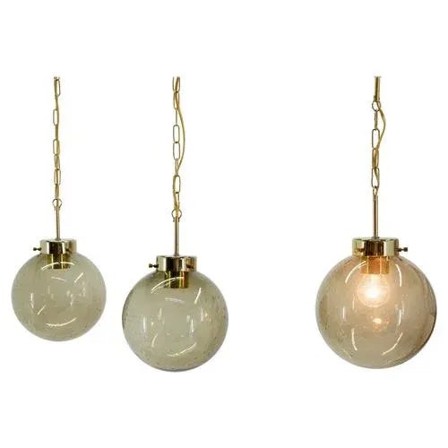 Glass Pendants attributed to Kamenicky Senov, 1970s For Sale - Image 10 of 10