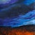 Untitled 1 by Jody Fallon | Acrylic on Wood Panel Abstract Landscape with Dark and Light Blues For Sale