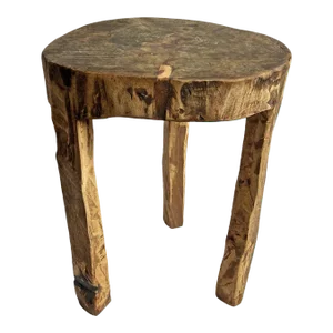 Rustic Naga Round Wood Table