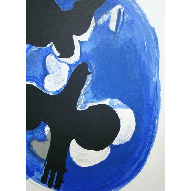 Georges Braque, Two Birds on a Blue Background, 1955, Original Lithograph For Sale - Image 10 of 13