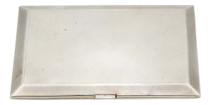 Guilloche Silver Cigarette Case