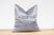 1990s Modern Gray Festive Silk Euro Pillow Cover For Sale - Image 5 of 7