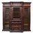 Oversized Victorian Walnut & Burl Triple Door Secretary Desk/Bookcase C1880 For Sale