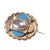 Antique Arts & Crafts Silver and Turquoise Blue Enamel Scalloped Brooch, 1880 For Sale - Image 3 of 8