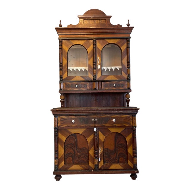 Wilhelminian Style Kitchen Buffet Cabinet For Sale