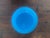 1900 - 1909 Antique French Art Nouveau Blue Opaline Glass Bowl For Sale - Image 5 of 5