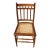 Victorian 1920's Victorian American Chestnut Cane Seat Side Desk Chair For Sale - Image 3 of 17