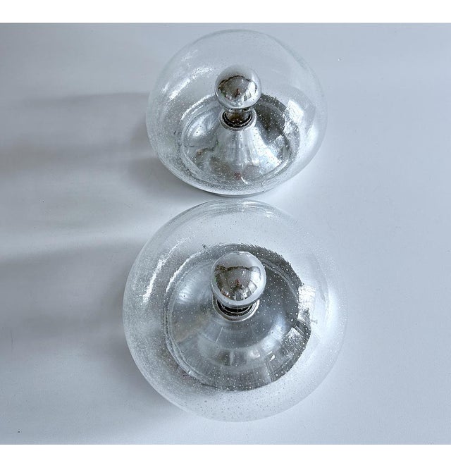 Vintage Space Age Glass Sconces from RZB, 1970s, Set of 2 For Sale - Image 10 of 18