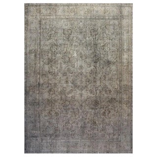 Mid 20th Century Vintage Overdye Rug For Sale
