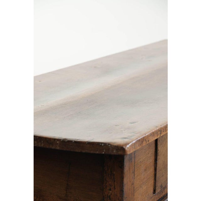 Antique Southern European Rectangular Walnut Coffee Table with Two Drawers For Sale - Image 16 of 17