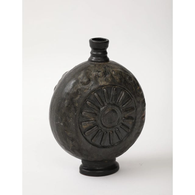 1960s 1960's Modernist French Pottery Vase For Sale - Image 5 of 12