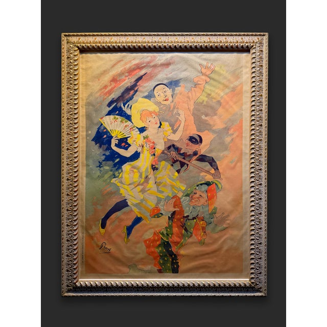 Original Jules Chéret Lithographs – “Les Arts” (1891) – Framed Pair For Sale - Image 10 of 13
