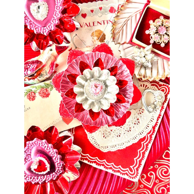 This listing is for one ornament. It was made by me for my company, Black Market Creative. This artisan-made Valentine...
