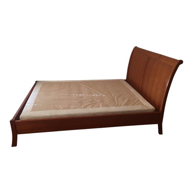 Stickley Audi Queen Size Sleigh Bed | Chairish