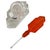 1930s Art Deco Karl Palda Style Geometric Crystal Perfume Bottle W/ Coral Red Stopper For Sale - Image 9 of 9