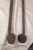 Antique 18th Century Wrought Iron Turned Brass English Fireplace Tongs Tool 10 For Sale - Image 9 of 11