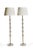 White Floor Lamps in Glass and Brass by Carl Fagerlund for Orrefors, 1960s, Set of 2 For Sale - Image 8 of 8