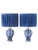 Royal Delft Blue Louis XV Table Lamps, New Pleated Lampshades, Set of 2 For Sale