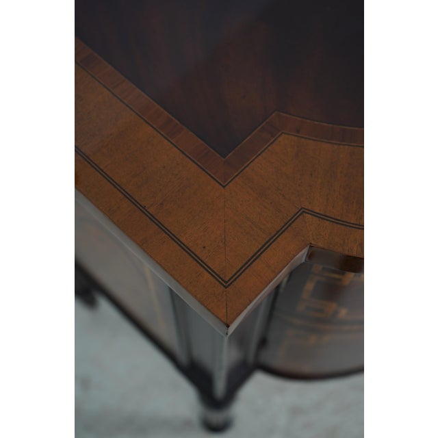 Wood Maitland Smith Highly Inlaid Mahogany Sheraton Sideboard For Sale - Image 7 of 12