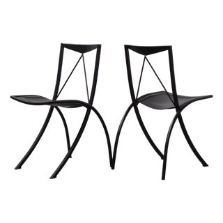 1980s Cattelan Italia Bella Folding Chairs, Pair of Two For Sale