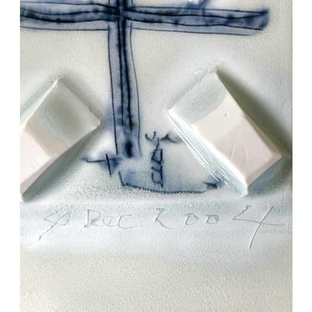 Japanese Contemporary Ceramic Plate Yoshikawa Masamichi For Sale - Image 12 of 12