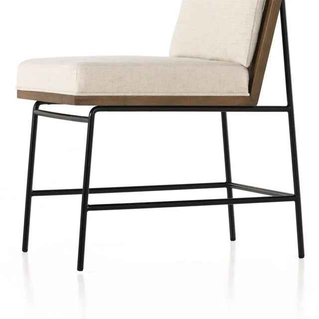 White Four Hands Crete Dining Chair, Savile Flax For Sale - Image 8 of 13