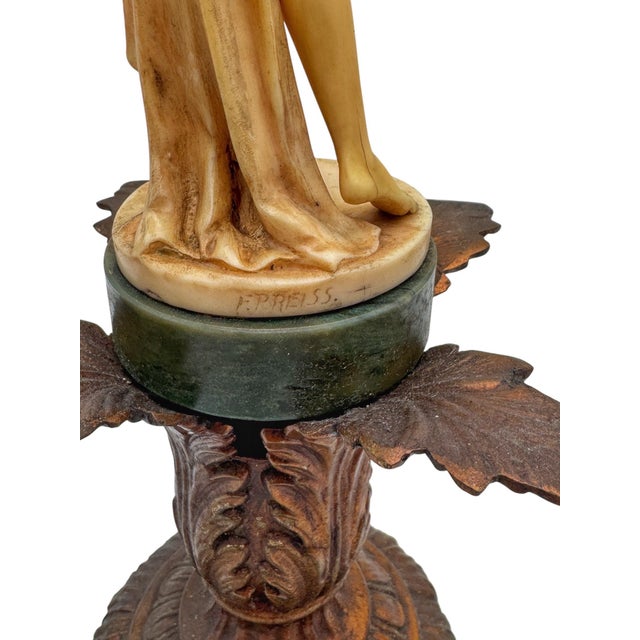 Early 20th Century Art Deco Figural Ivorine Sculpture After Ferdinand Preiss, Circa 1925 For Sale - Image 5 of 10