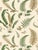 The House of Scalamandr�� Elsie De Wolfe Wallcovering, Greens on Off-white For Sale