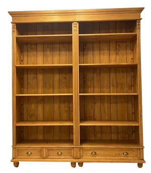 Double Shelf Bookshelf in Spruce