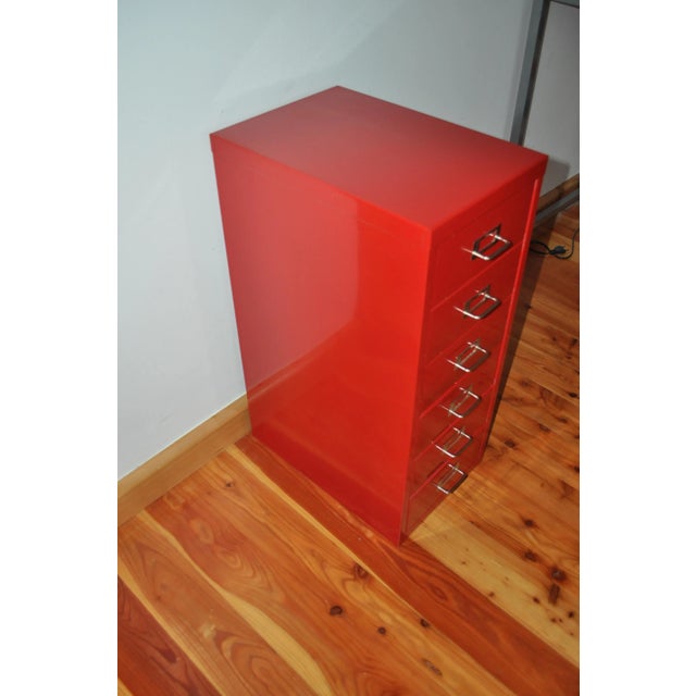 Industrial Metal Chest of Drawers, 1980s For Sale - Image 6 of 10