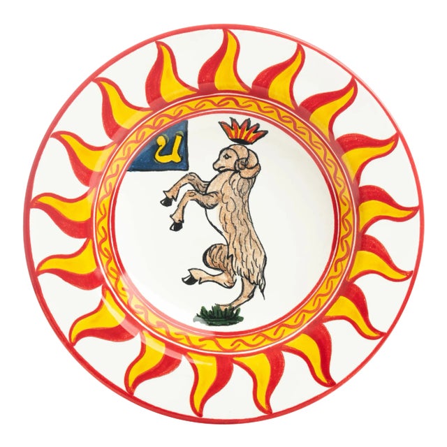 Ram Pasta/Soup Bowl 10", Contrade Dinnerware From Siena For Sale