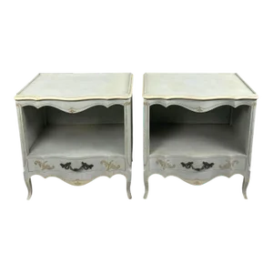 Mid-Century French Provincial Night Stands / Side Tables John Widdicomb - Pair