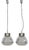 Italian Metal Glass Pendant Lamps attributed to Tito Agnoli for Oluce, 1950s, Set of 2 For Sale