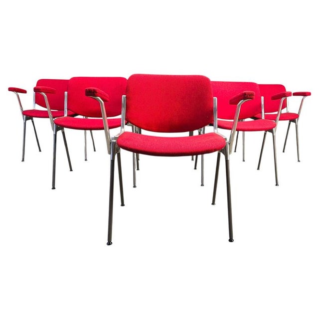Vintage DSC 106 Side Chairs by Giancarlo Piretti for Castelli, 1970s, Set of 6 For Sale - Image 18 of 18