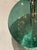 Modern Contemporary Murano Green Disc Suspension Sconces - a Pair For Sale - Image 3 of 8