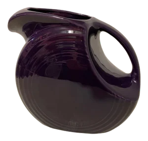 1960s Art Deco Disc Purple Pitcher by Homer Laughlin