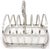 English Sterling Letter or Toast Rack, London, 1900, Johnson, Walker & Tolhurst For Sale - Image 4 of 5