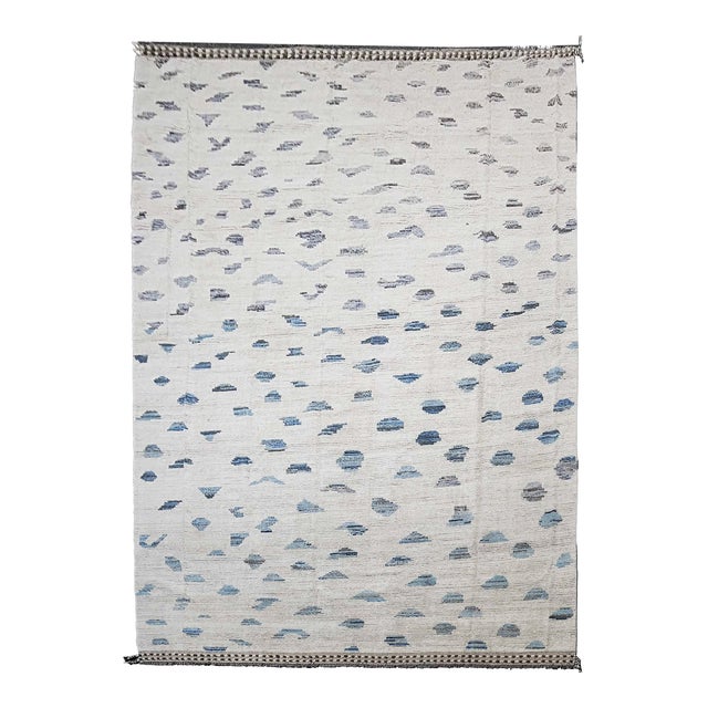 Hand Knotted Borderless Moroccan Design Rug 11'11" X 16'06" For Sale