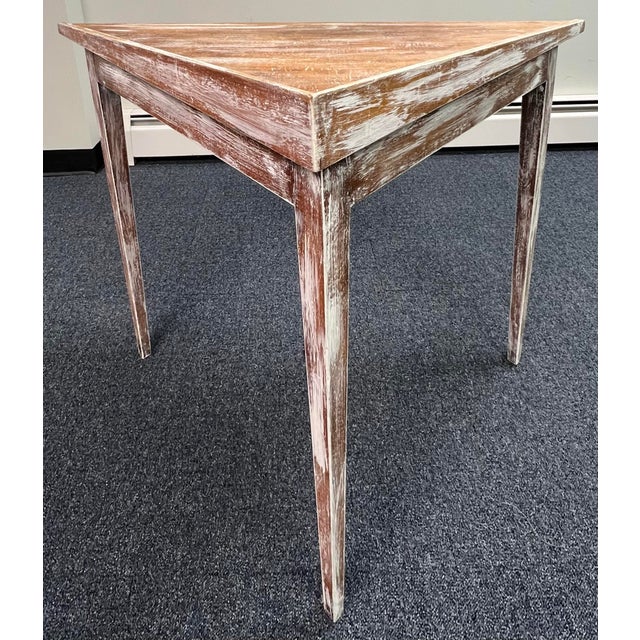 Wood Unique Gustavian Corner Table For Sale - Image 7 of 7