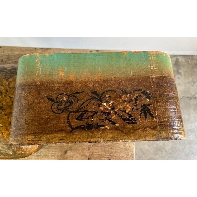 19th Century Antique Distressed Lidded Box, Chinese Paper Mache For Sale - Image 17 of 18