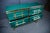 Italian Chest of Drawers with Aqua Blue Murano Glass and Brass Trim from Justfurnituress SRL For Sale - Image 4 of 6