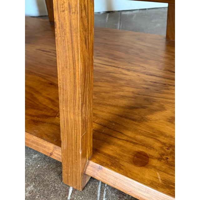 1980s Vintage 1980's Art Deco Style Walnut Shelving / Bookcase For Sale - Image 5 of 9