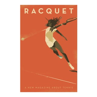 "Racquet" Minimalist Danish Modern Poster For Sale