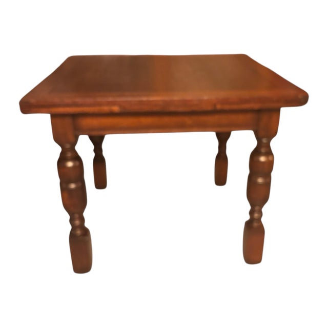 American 1930s Solid Oak/Mahogany Draw Leaf Dining Table With Two Extensions For Sale - Image 3 of 12