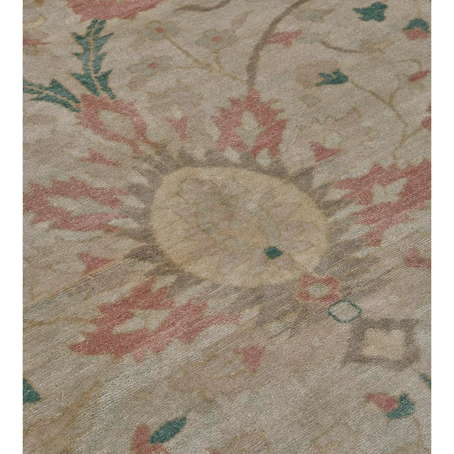 Genuine hand-knotted rug from Egypt. This beautiful rug features a unique design and masterful color combinations. 100%...