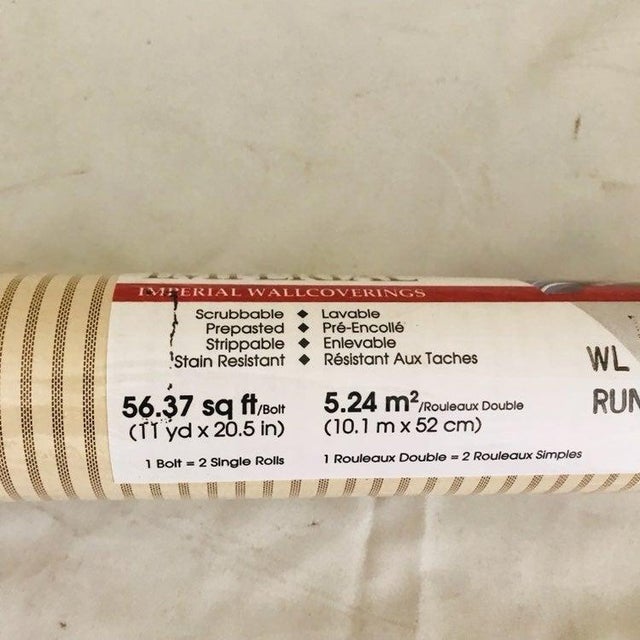 Striped Wallpaper by Imperial Wallcovering Wl2043 For Sale - Image 4 of 4