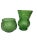 Green Crinkle Glass Vase For Sale - Image 11 of 11