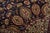 Tabriz Rug 6’6” X 9’7” Blue Wool Vintage Traditional Hand-Knotted Carpet For Sale - Image 4 of 15